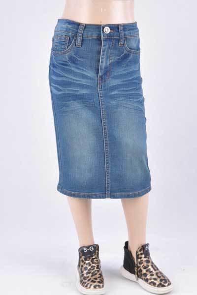 jean skirts for girls