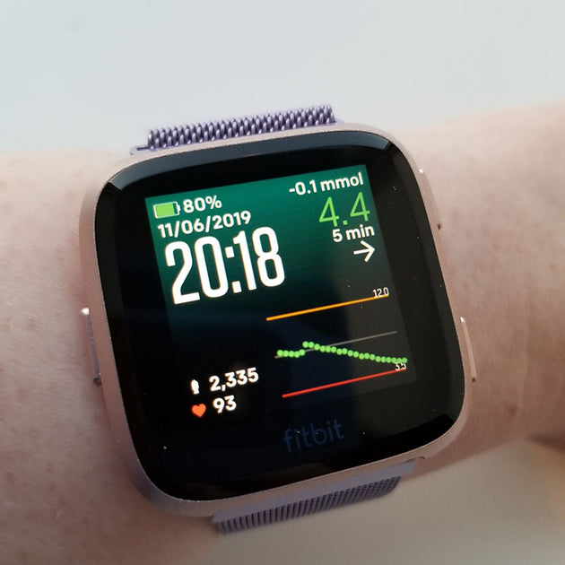 fitbit glucose monitor watch