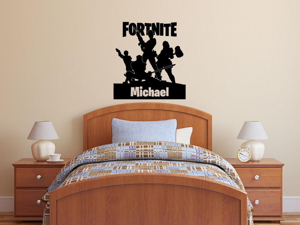 Fortnite Personalized Vinyl Wall Decal – Decals By Droids - 1000 x 750 jpeg 69kB