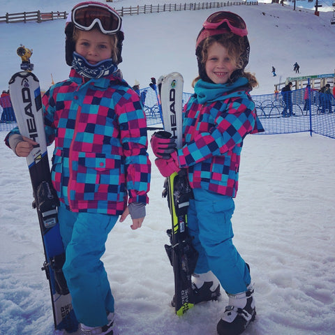 Cardone Twins on the Ski Field