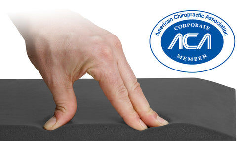Hand pushing down on Smart Step Mat - endorsed by ACA
