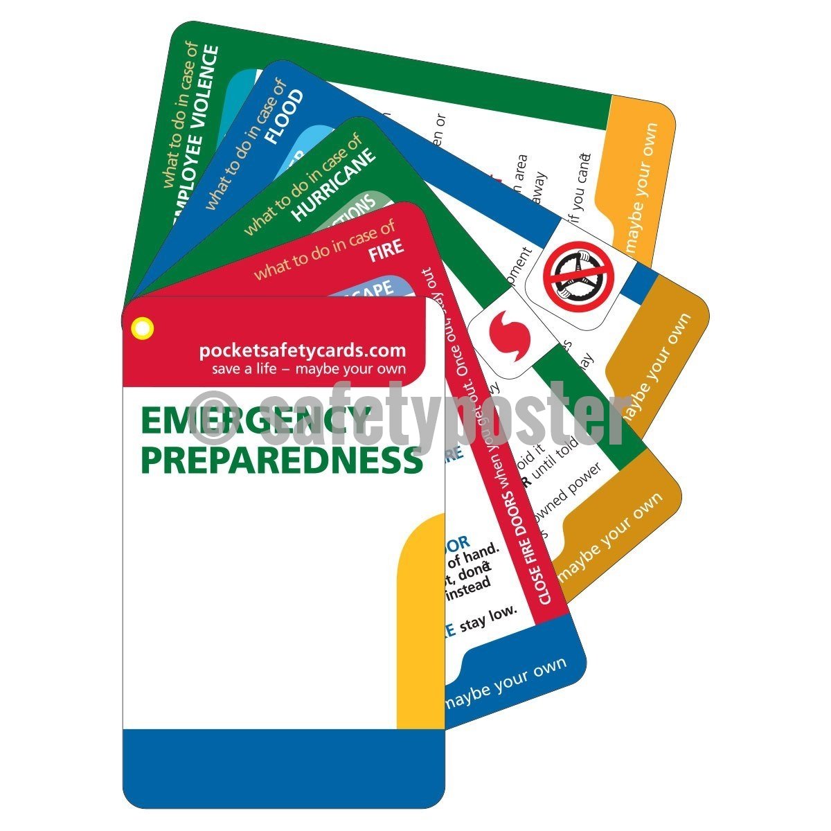 Pocket Cards Emergency Preparedness Safety Poster