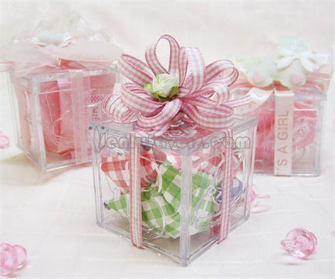  DIY Gingham Baby Shower Favor Box