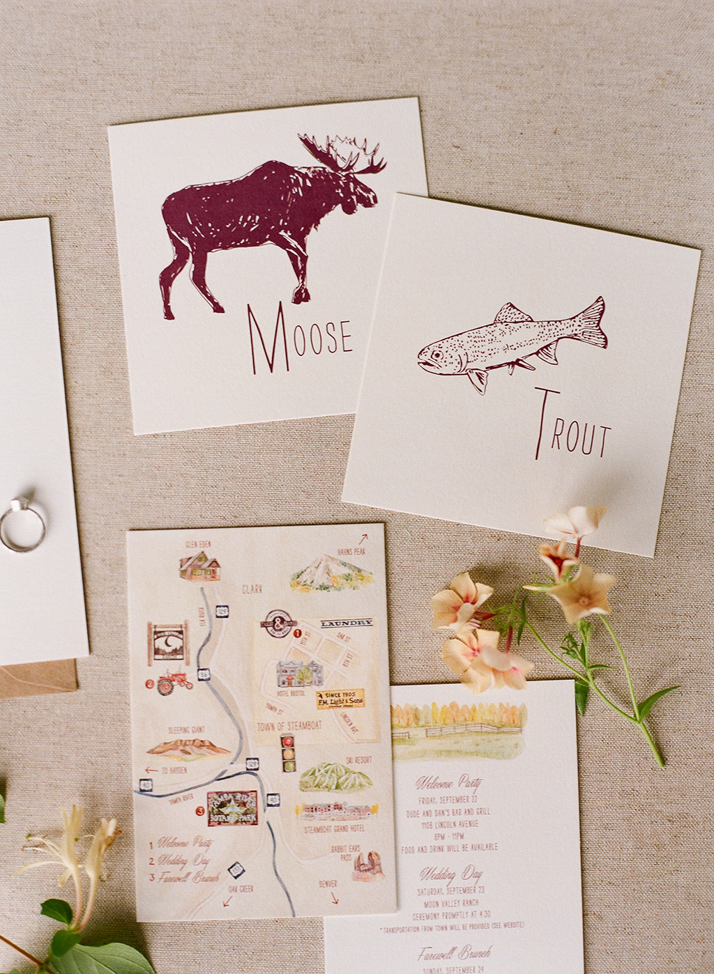 Lana's Shop Steamboat Wildlife Invitations