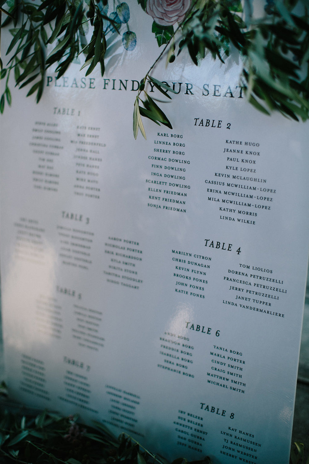 escort cards