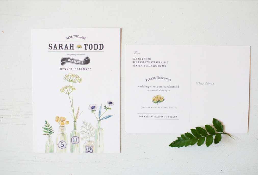 A Botanical Wedding illustrated by Lana's Shop