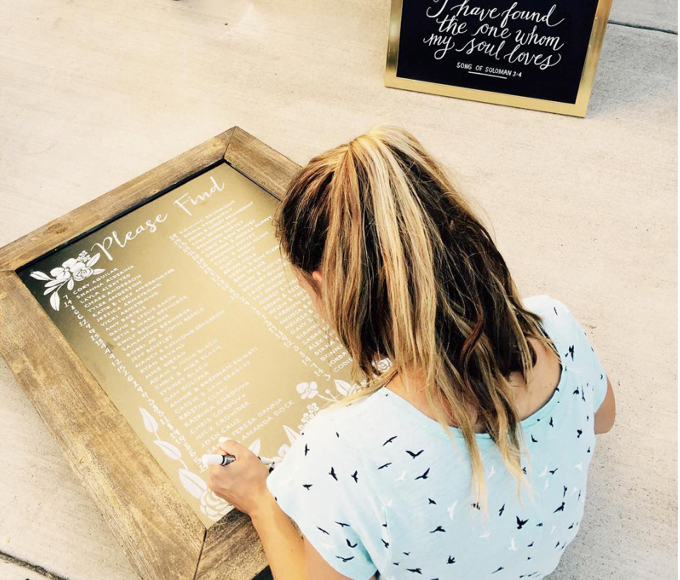 Make your own chalkboard sign