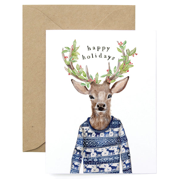 Festive Reindeer Card – Lana's Shop