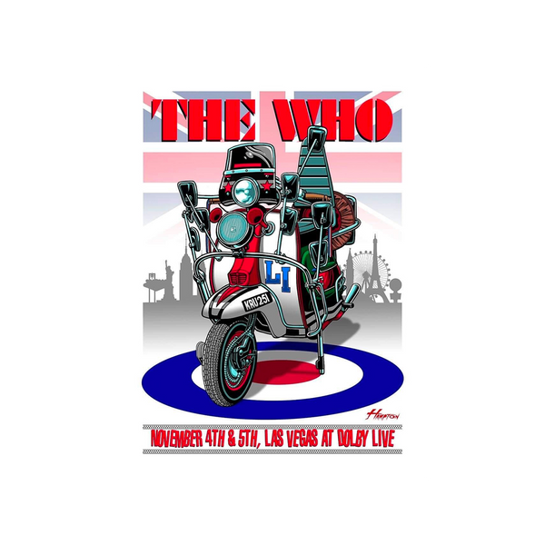 THE WHO HITS BACK! Las Vegas Tour Poster The Who Official Store