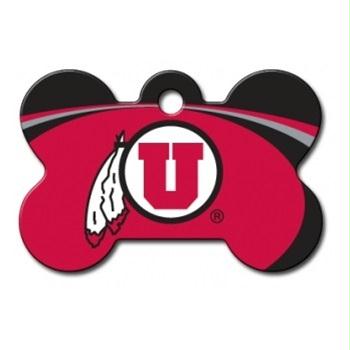 Utah Utes Bone ID Tag