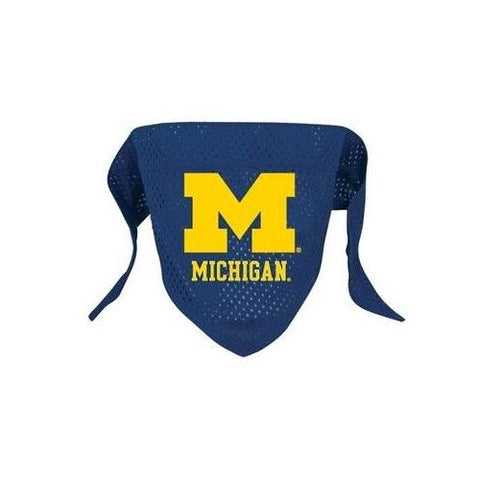 Michigan Wolverines Pet Mesh Bandana