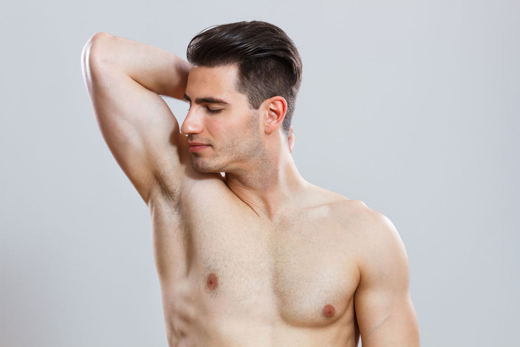 Blonde male with hairy armpits - wide 3
