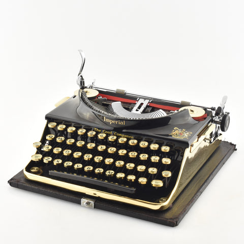 Gold plated Imperial Good companion Typewriter 