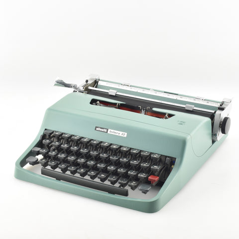 The Writers like to type on Olivetti Lettera 32 typewriters
