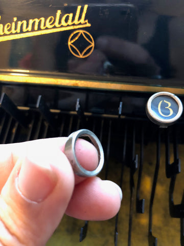typewriter key rings changed