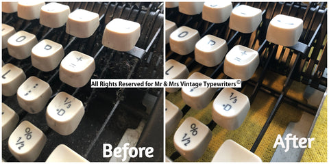 Cleaning of the Typewriter key