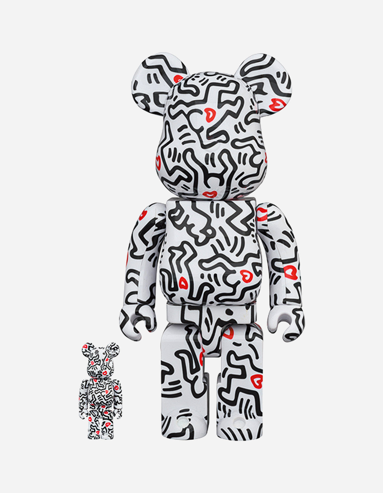 ベアブリッ】 MEDICOM TOY - BE@RBRICK KEITH HARING #8 100％ & 400