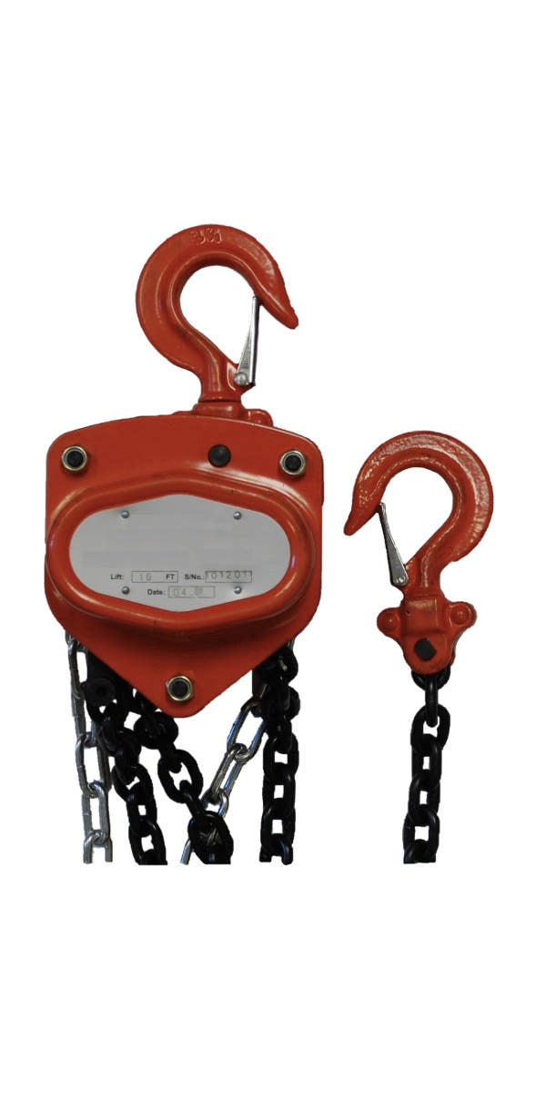 1 Ton Chain Block Chain Hoist 10 Foot Lift Besttoolsusa