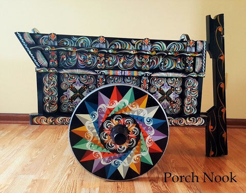 Porch Nook's Object Lesson | Costa Rican Ox-Cart Festival Wagon