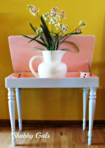 "Tulip" and "Dew" chalky finish paint by Porch Nook