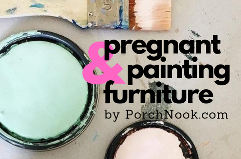 Porch Nook | Pregnant & Painting Furniture