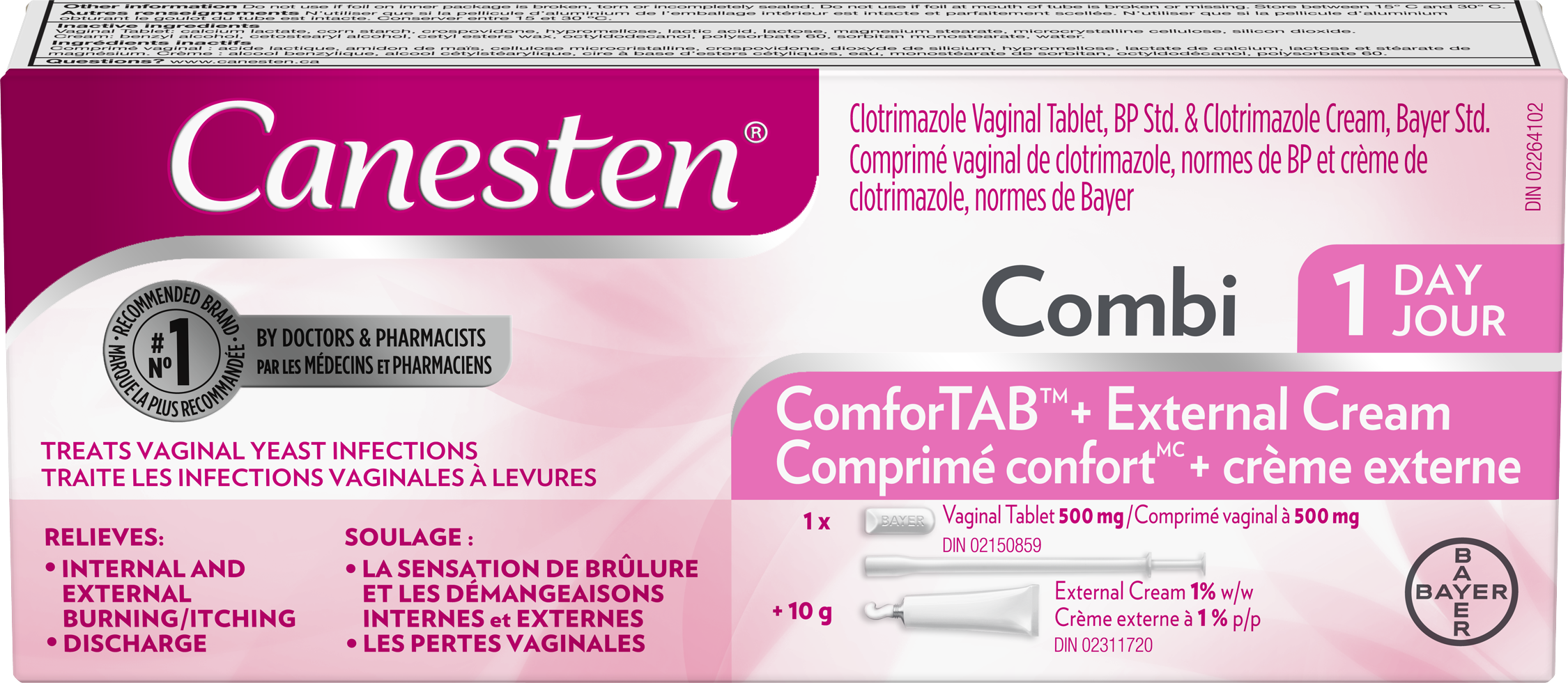 Tegenwerken Drank Rusteloos OTC Canesten 1-Day Combi-Pak – Pure Integrative Pharmacy