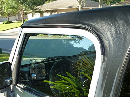 Diy Automotive Side Window Rain Guard Gutter Visor Deflector Kit