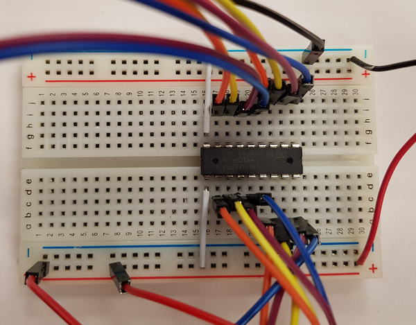 Breadboard for stepper motor