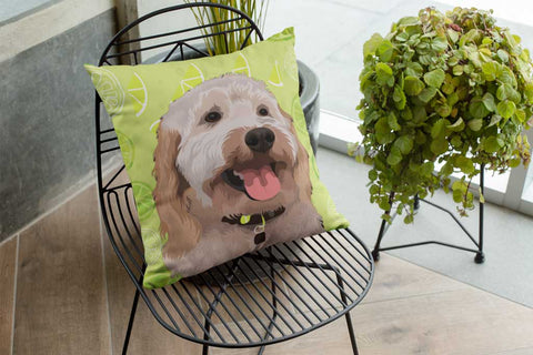 Personalized throw pillow for loss of pet