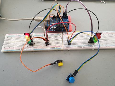 Create your own model traffic light system prototype with Arduino