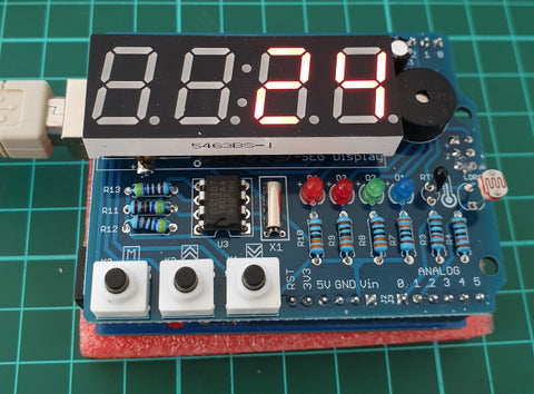 LED Real Time Clock Temperature Sensor Shield for Arduino