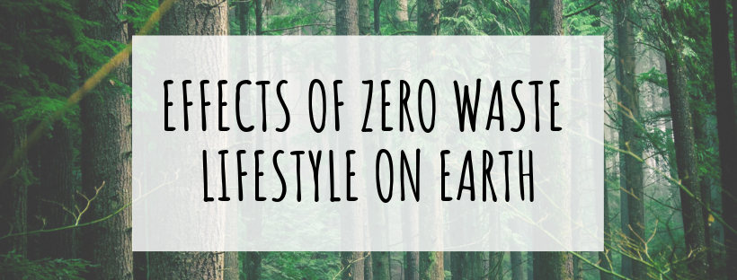 Effects of zero waste lifestyle on Earth