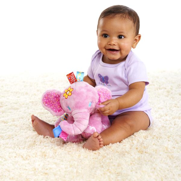 pink elephant baby toy