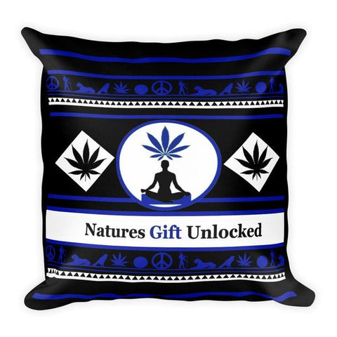 marijuana leaf pillow