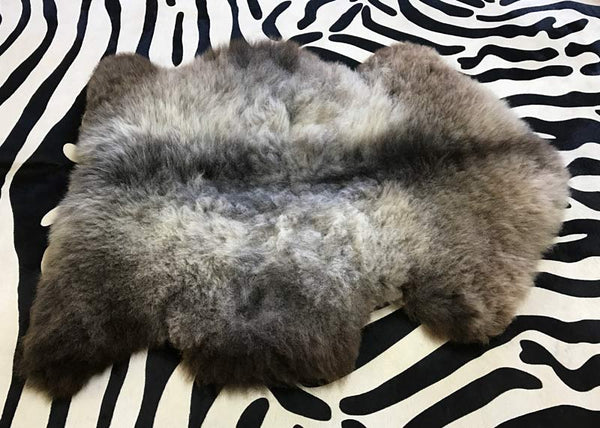 Sheepskin rug after brushing