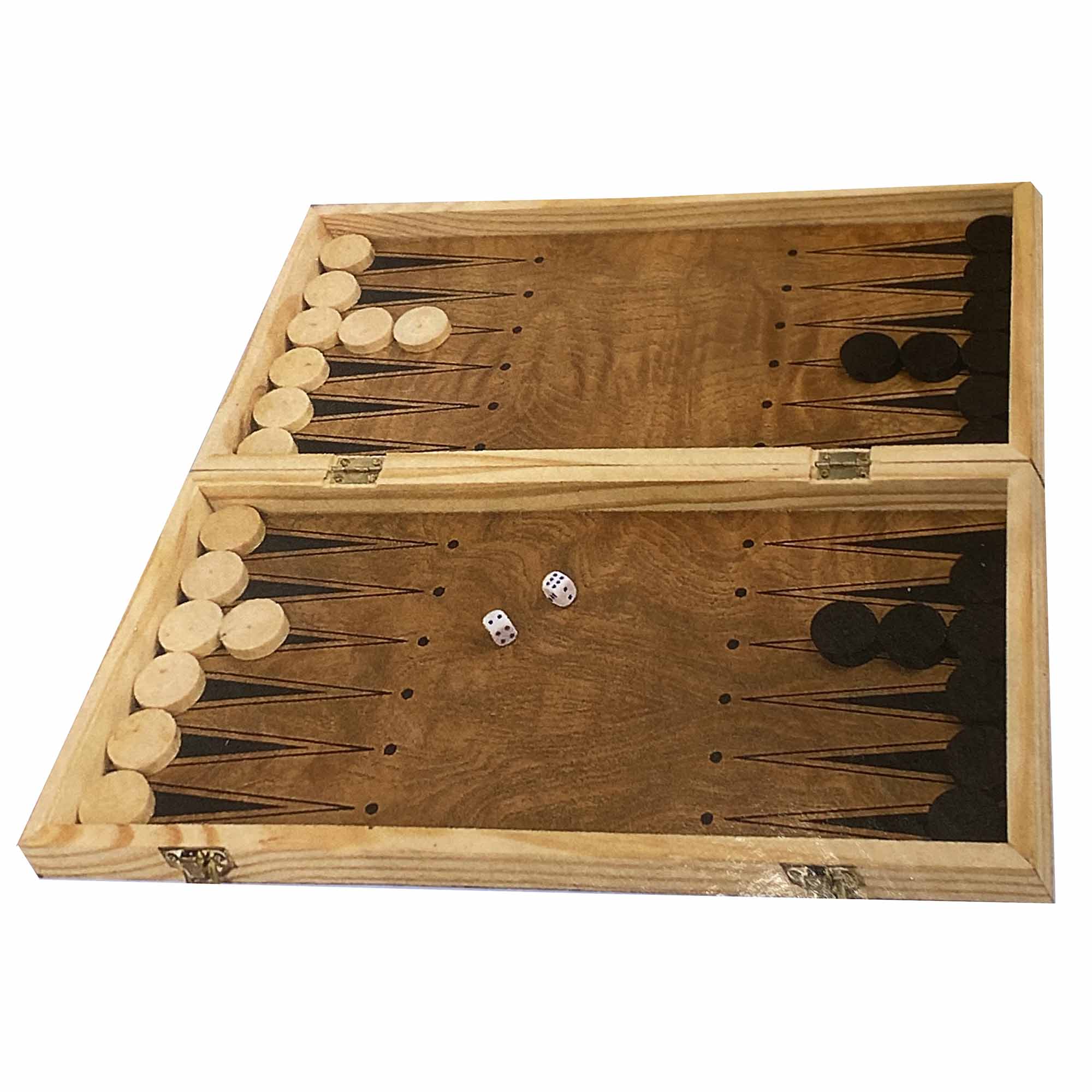 Wooden Chess Set / 3-in-1 Game Set - Mini