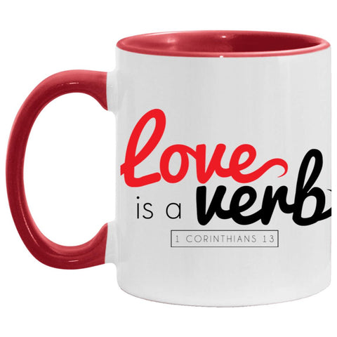Love is a Verb Coffee Mug