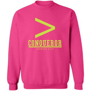 More Than a Conqueror Pink (Neon) Sweatshirt