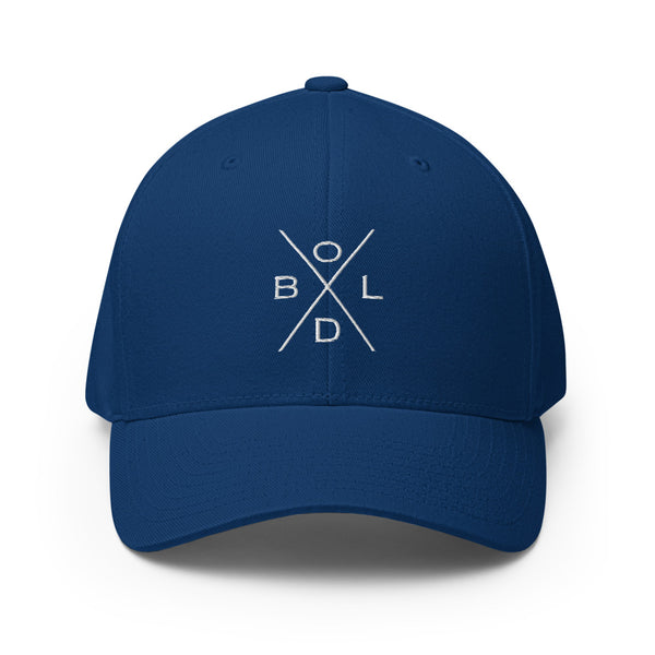 Bold Fitted Cap (Blue)