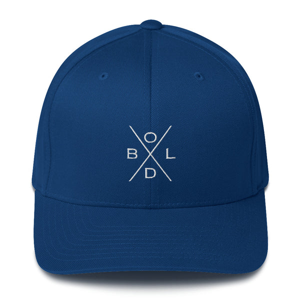 Bold Fitted Cap (Blue)