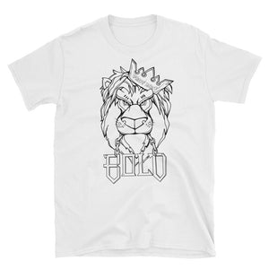 Bold Lion T-Shirt (White/Black) - lorihellofs