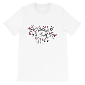 Fearfully & Wonderfully Made T-Shirt (White) - lorihellofs