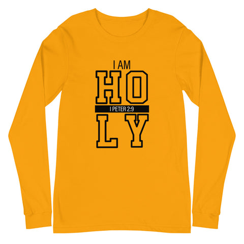 I AM Holy (Gold-Long Sleeve Tee)