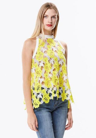 Two Tone Halter Cami
