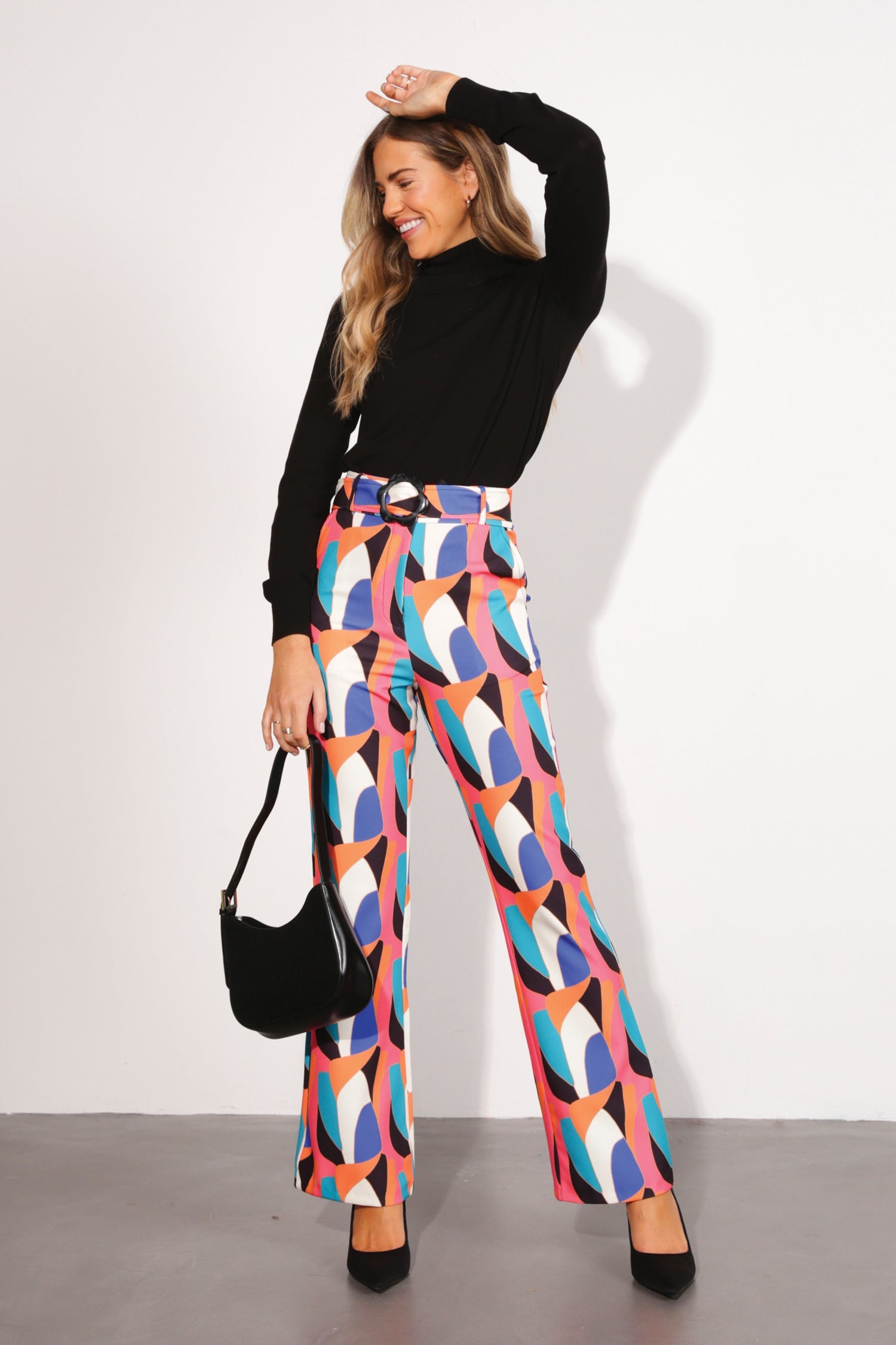 Abstract Straight Leg Trouser