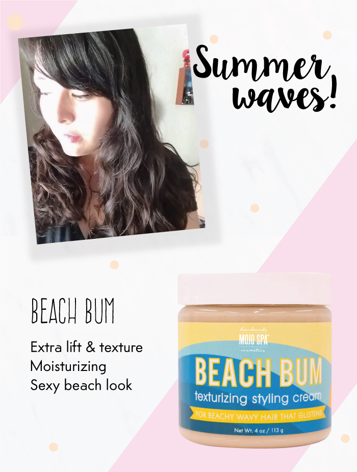 Summer Waves! Beach Bum for extra lift & texture, is moisturizing & gives a sexy beach look