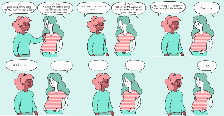 childbirth recovery comic
