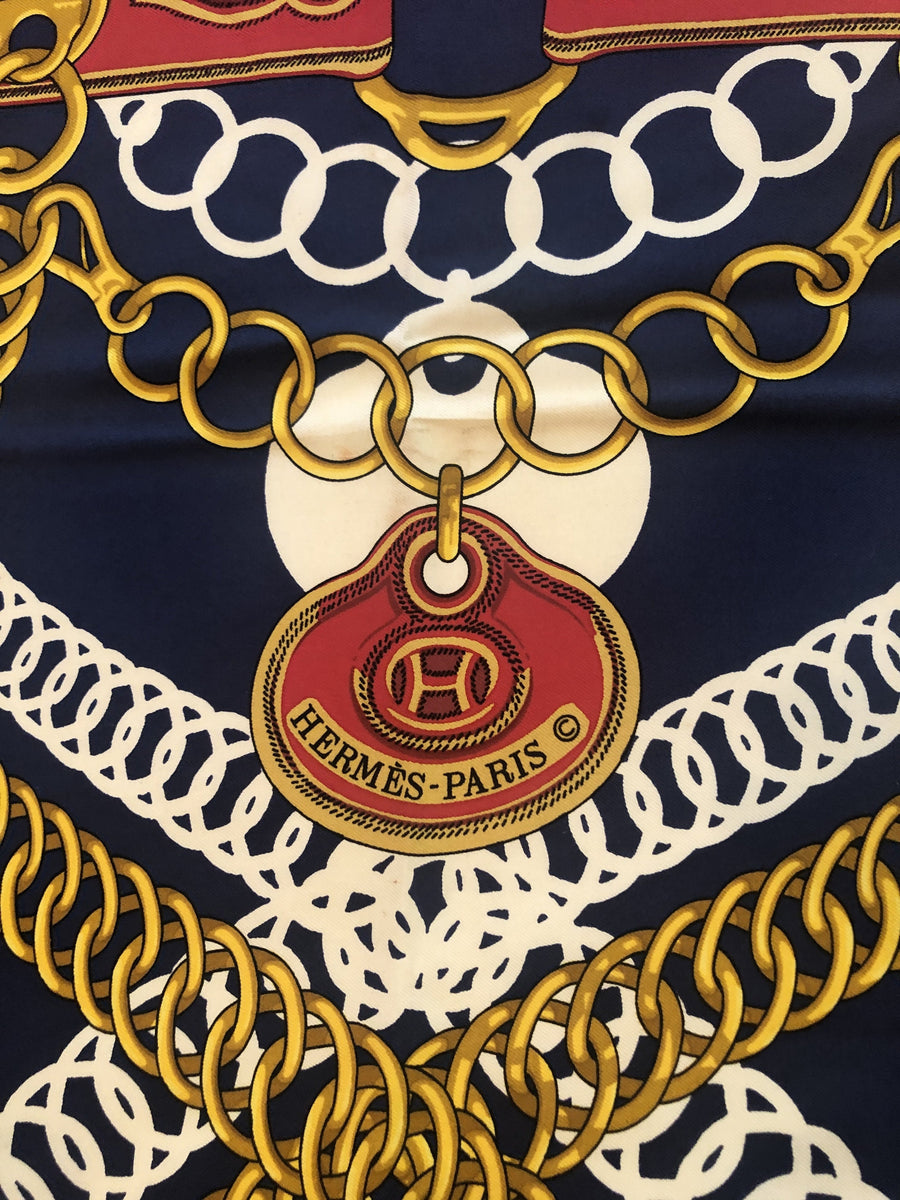 hermes scarf chain