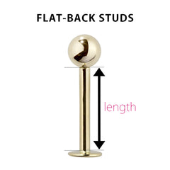 How to measure flat-back studs for lip and tragus piercings