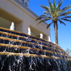 main entrance waterfall